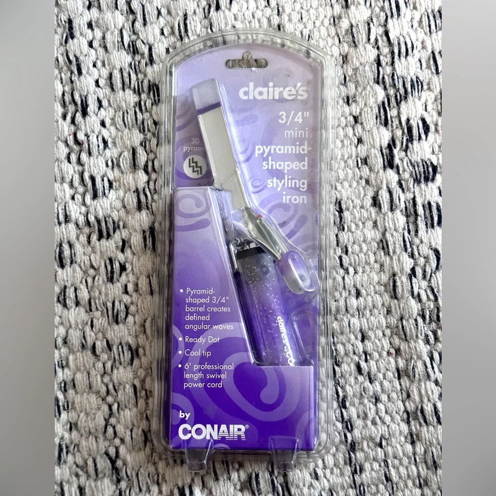 NIP Vintage Claires’s Conair Mini Pyramid Styling‎ Iron 2003
